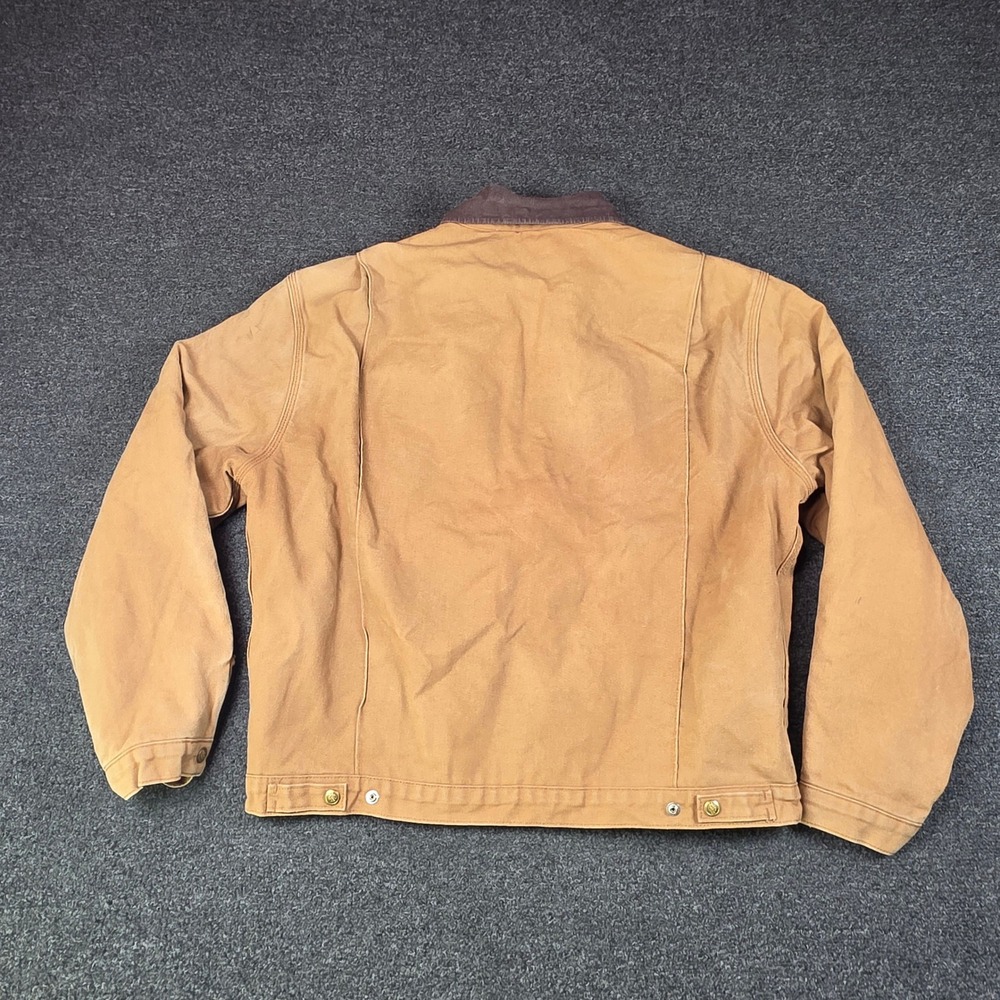 Dickies Duck Canvas Detroit Jacket Brown Mens Large Blanket Lined W535216 Work - Picture 7 of 9